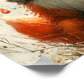 スマイリング フォックス プリント (角)