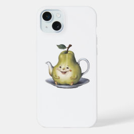 スマイリング・洋梨・ティーポット iPhone 15 Plus カバー