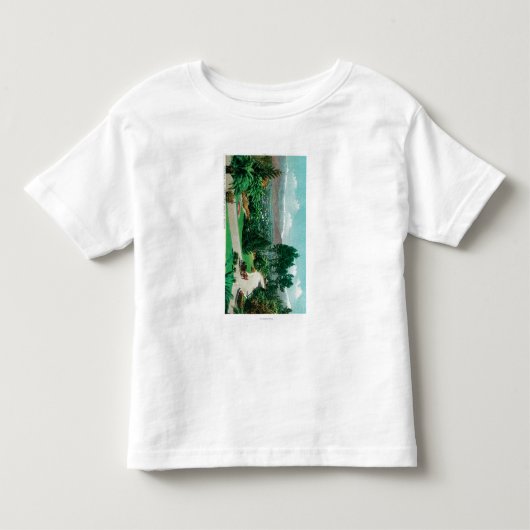 スマイリーからのRedlands谷そして果樹園 トドラーTシャツ (正面)