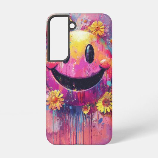 スマイリーシュルームビーブスフォンケース SAMSUNG GALAXYケース (裏面)