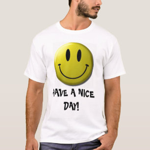 スマイリーフェイスは、天気の良い日を過します! Tシャツ