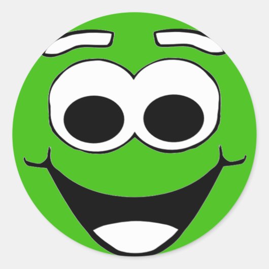 スマイリーフェイス ラウンドシール (正面)