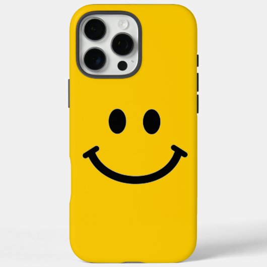 スマイリーフェイス iPhone カスタマイズケース Case-Mate iPhoneケース (裏面)