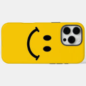 スマイリーフェイス iPhone カスタマイズケース Case-Mate iPhoneケース (裏面 (横))
