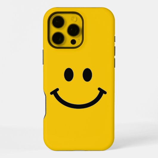 スマイリーフェイス iPhone カスタマイズケース iPhoneケース (裏面)