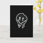 スマイリーブラック カード (黄色い花)