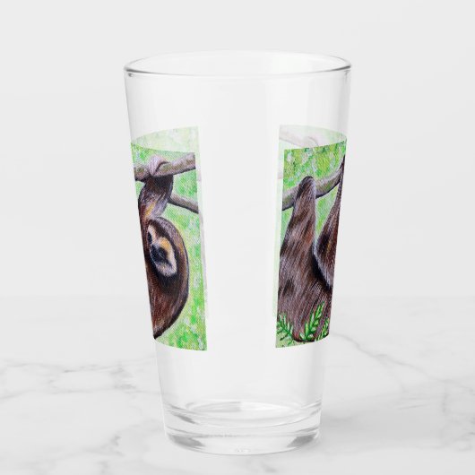 スマイリー絵画スロス タンブラーグラス (左)