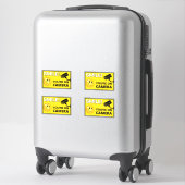 スマイルあなたはカメラのサイン、ビデオ監視S シール (スーツケース)