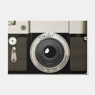 スマイルあなたはカメラのマット上で、カメラマンのギフト ドアマット