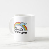 スマイルあなたはゲイ コーヒーマグカップ (正面左)