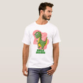 スマイルおもしろいドラゴンTシャツ – かわいいDino Tシャツ (正面フル)