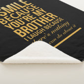 スマイルおもしろいbの兄弟の誕生日プレゼント シェルパブランケット (3/4)