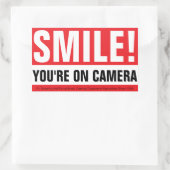 スマイルお前のカメラだ! 長方形シール (バッグ)