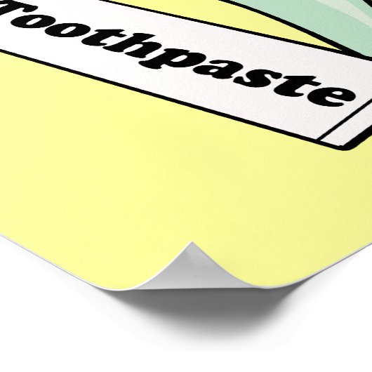 スマイルかわいいティースアート ポスター (角)