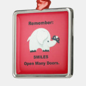 スマイルがドアを開ける! メタルオーナメント (左)