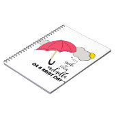 スマイルが雨の日のあなたの傘があるようにして下さい ノートブック (左側)