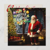 スマイルきらめくクリスマスカード ノートカード (正面/裏面)