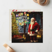 スマイルきらめくクリスマスカード ノートカード (正面/裏面インサイチュ)