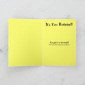 スマイルそれはあなたの誕生日です カード (内部)