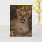 スマイルそれはあなたの誕生日です カード (黄色い花)