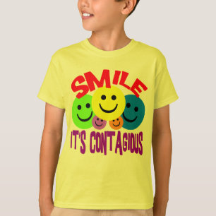 スマイルそれは伝染性です Tシャツ