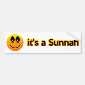 スマイルそれはSunnahです バンパーステッカー