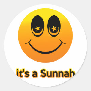 スマイルそれはSunnahです ラウンドシール