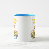 スマイルで一日をスタート – かわいいマグカップ マグカップ (中央)