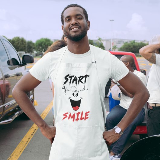 スマイルで一日をスタート エプロン