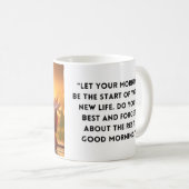 スマイルで一日をスタート！ コーヒーマグカップ (正面右)