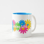 スマイルで一日をスタート! ツートーンマグカップ (正面右)
