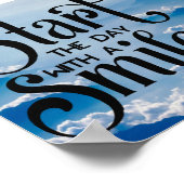 スマイルで一日を始める ポスター (角)