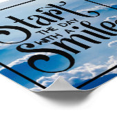 スマイルで一日を始める ポスター (角)