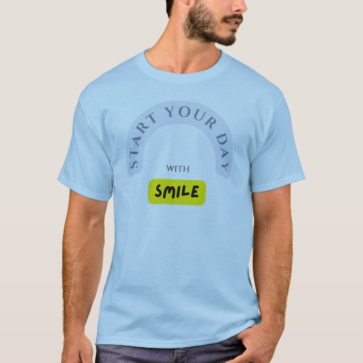 スマイルで一日を始める – Spread Positivity! Tシャツ (正面)