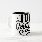 スマイルで回答を検索: IDK Google It Mug ツートーンマグカップ (正面左)