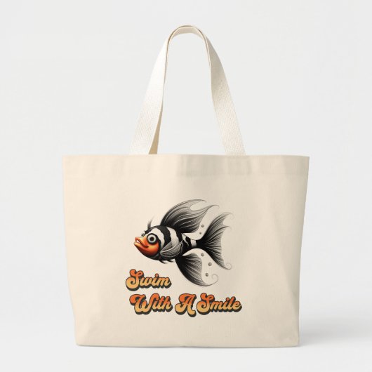 スマイルで泳ぐ トートバッグ (正面)
