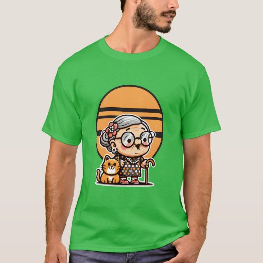 スマイルとキャッツガール Tシャツ (正面)