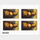 スマイルとト食べルフキー 長方形シール (シート)