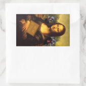 スマイルとト食べルフキー 長方形シール (バッグ)