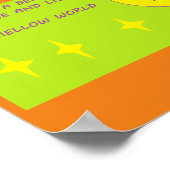 スマイルとハッピーポスタープリントテーマビーニー ポスター (角)