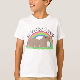 スマイルとビーケーピーかわいいハッピーキャピバラ Tシャツ