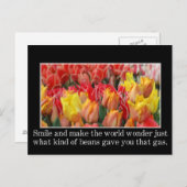 スマイルとランチ疑問に思の世界を作る ポストカード (正面/裏面)