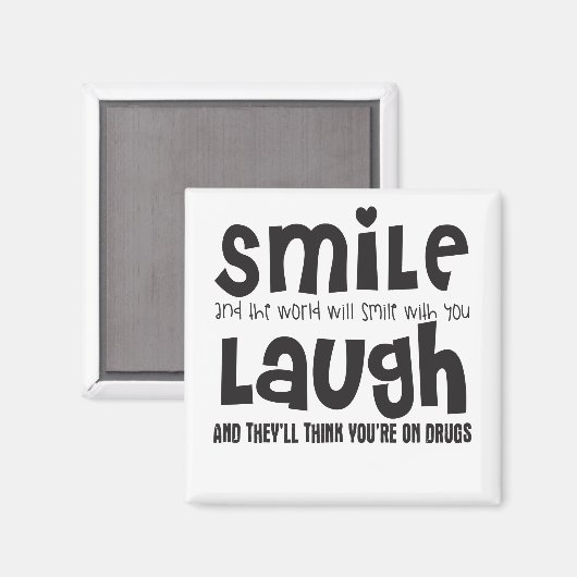 スマイルと世界のスマイルと一緒に笑って マグネット (正面/裏面)
