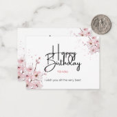 スマイルと喜びに満ちた日 ノートカード (正面/裏面インサイチュ)