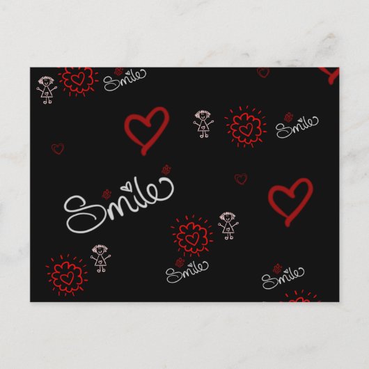 スマイルと幸福 ポストカード (正面)