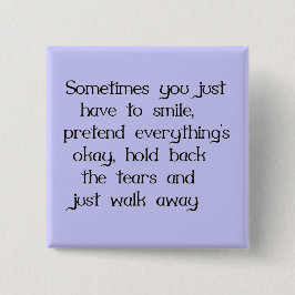 スマイルと散歩の悲遠くにしみの失望 缶バッジ