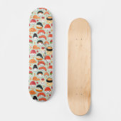 スマイルにぎり寿司ジャパン風刺画 スケートボード (正面)