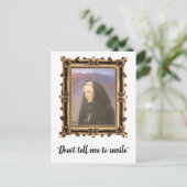 「スマイルに言うな」フェミニズムのはがき ポストカード (スタンド正面)