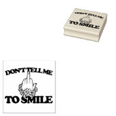 「スマイルに言うな」中指フェミニスト ラバースタンプ (押印)
