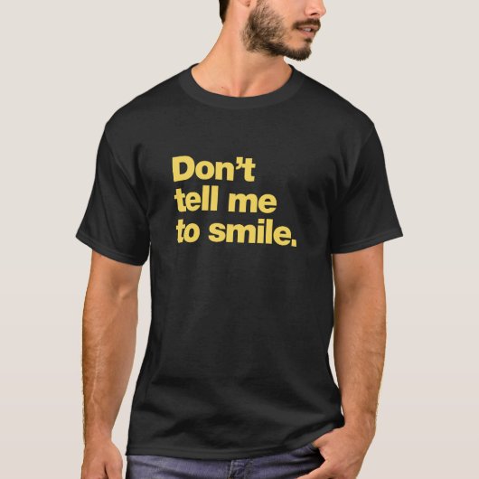 スマイルに言うな Tシャツ (正面)